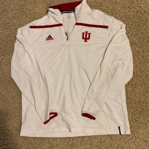 ADIDAS Indiana University zip up pullover.